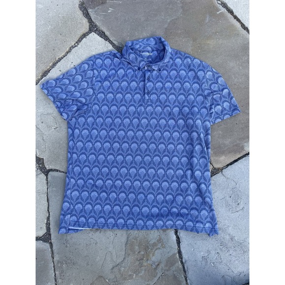 Bonobos Other - BONOBOS Men Polo Shirt XL Blue GOLF FLATIRON Standard Fit Jacquard Performance